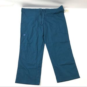 New Sanibel Works Scrub Pant Uniform Blue XL Short